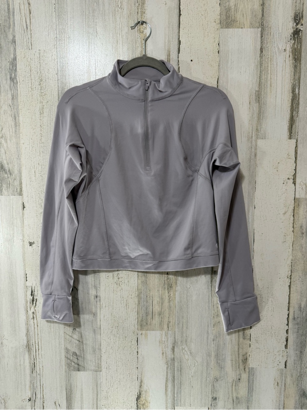 Apana Lavender Gray Quarter-Zip Performance Pullover